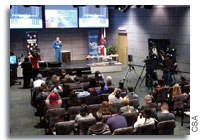 Chris Hadfield Chats with William Shatner and Tweetup Participants