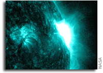 SDO Observes Mid-level Solar Flare