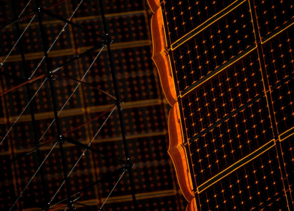 The Intrinsic Beauty of Large Solar Panels in Space SpaceRef