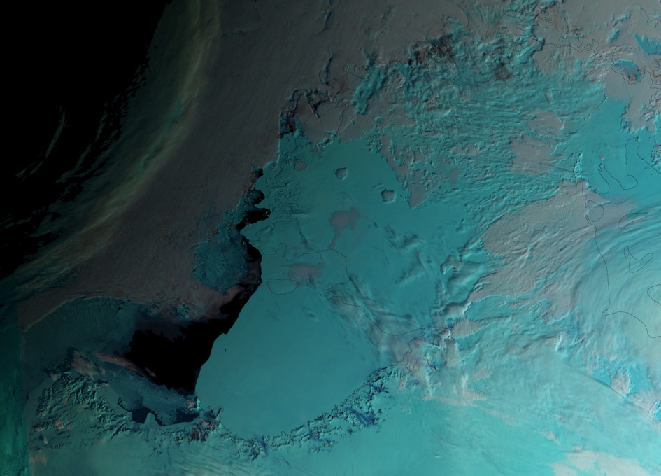Ross Ice Shelf Seen From Space SpaceRef