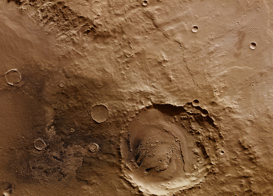 Schiaparelli Crater on Mars - SpaceRef