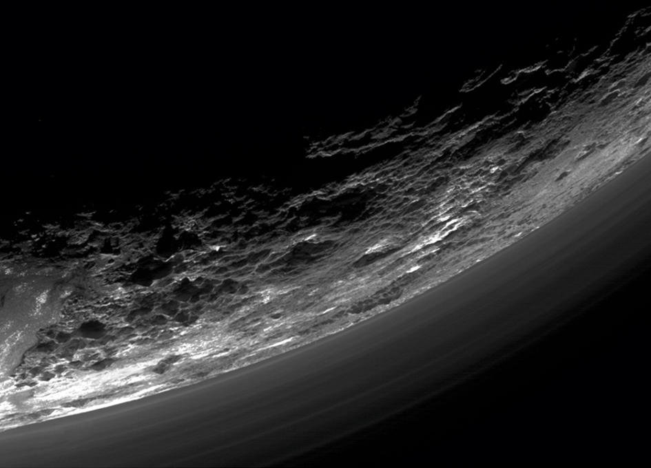 Haze Layers Above Pluto SpaceRef