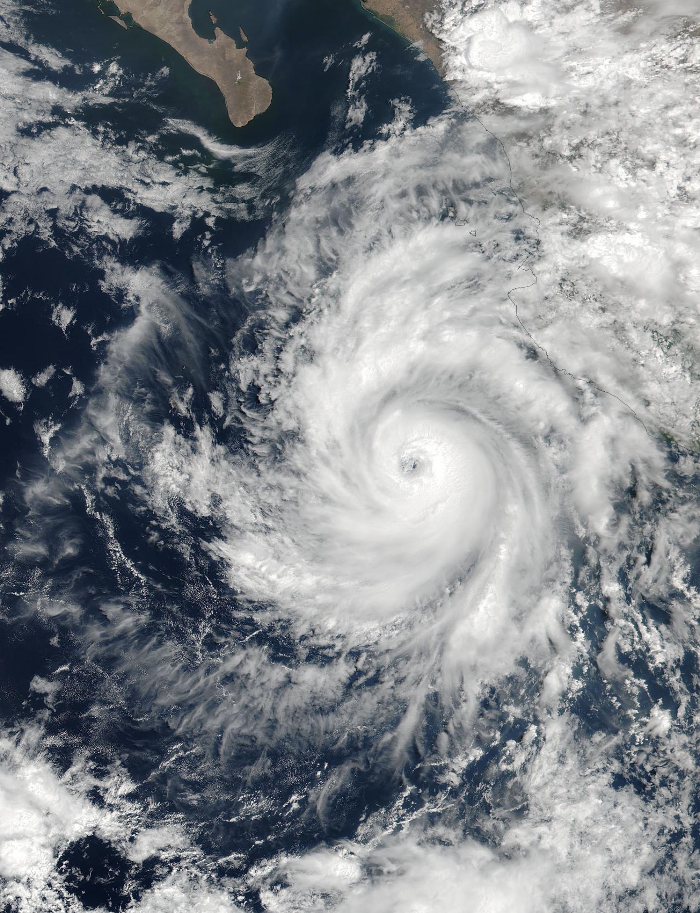 NASA Captures Hurricane Dora At Peak Strength Before Weakening Began
