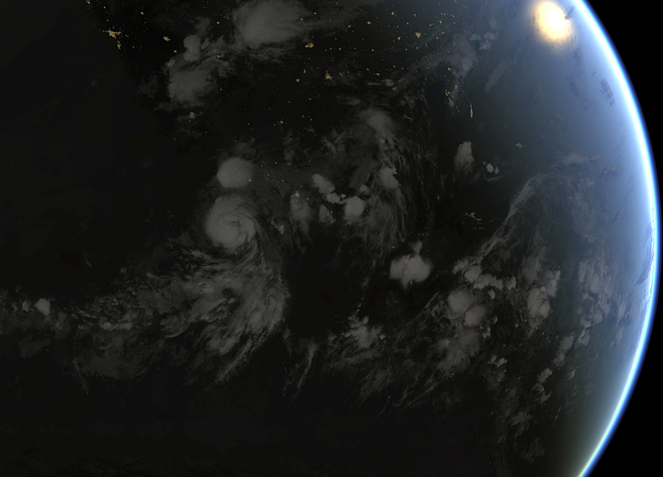 Hurricane Dora As Seen From Orbit SpaceRef