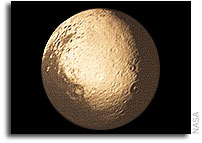 NASA's Cassini Caps off 2004 With Flyby of Icy Moon Iapetus