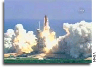Space Shuttle Atlantis Launches Beginning an 11 Day Mission
