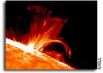 Real-time space radiation forecasting in place